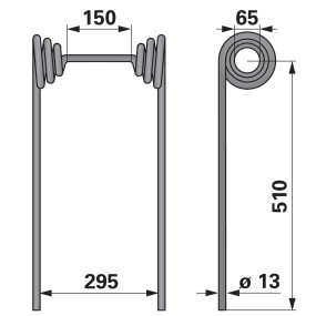 Strohstriegelzinken 510X13 (00240763) Prillinger