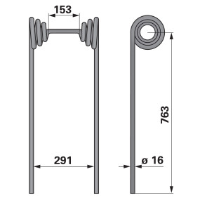 Strohstriegelzinken 763X16 (00240765) Prillinger