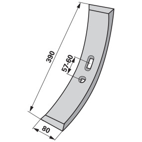 Grubberschar 80X390 Anstelle V (00240830) Prillinger