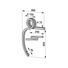 Schwergrubberstiel links Anste (00241253) Prillinger