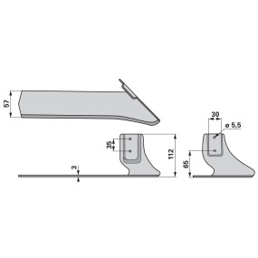 Winkelmesser rechts Arbeitsbre (00260528) Prillinger