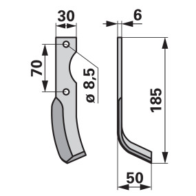 Winkelmesser rechts Anstelle V (00270236) Prillinger