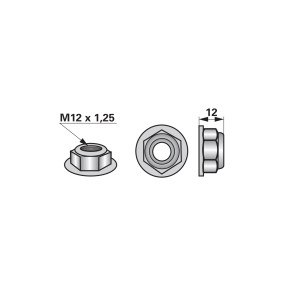 Selbstsichernde Bundmutter M12 (00270986) Prillinger