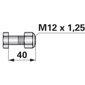 Frässchrauben M12X1,25X40 Güte (00270996) Prillinger