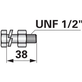 Frässchrauben Unf1/2Zollx38 Gü (00270999) Prillinger