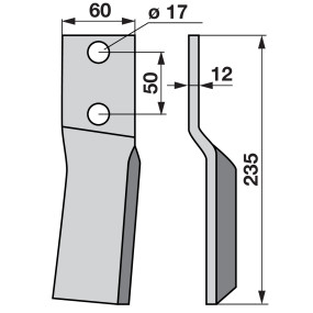 Fräsmesser rechts (00271046) Prillinger