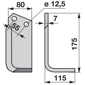 Winkelmesser rechts (00271060) Prillinger