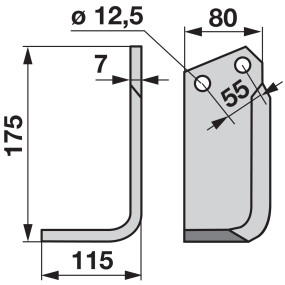 Winkelmesser links (00271061) Prillinger