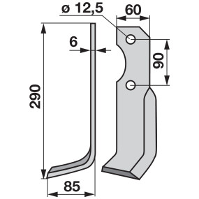 Bogenmesser links (00271069) Prillinger