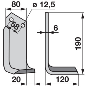 Winkelmesser rechts (00271078) Prillinger