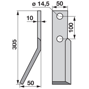 Winkelmesser links (00271081) Prillinger