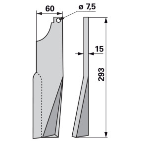 Fräsmesser rechts Anstelle Von (00271104) Prillinger