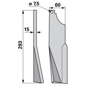 Fräsmesser links Anstelle Von (00271105) Prillinger