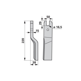 Fräsmesser links Anstelle Von (00271217) Prillinger