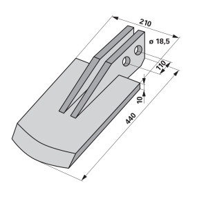 Spaten Arbeitsbreite = 210 (00271238) Prillinger