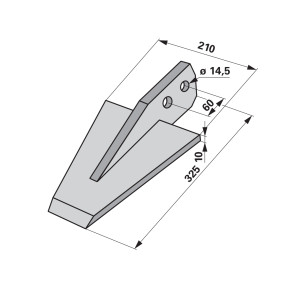 Spaten Arbeitsbreite = 210 (00271239) Prillinger