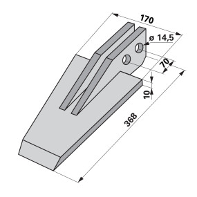 Spaten  Arbeitsbreite = 170 (00271241) Prillinger