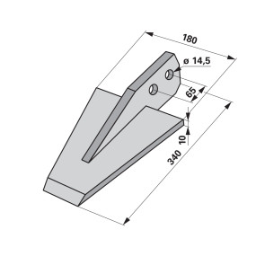 Spaten  Arbeitsbreite = 180 (00271244) Prillinger