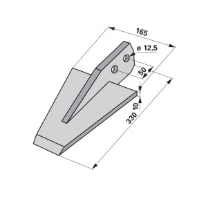 Spaten  Arbeitsbreite = 165 (00271247) Prillinger