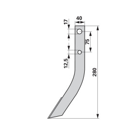 Fräshaken  L = 280 (00271503) Prillinger