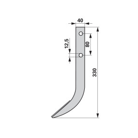 Fräshaken  L = 330 (00271506) Prillinger