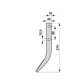 Fräshaken  L = 270 (00271508) Prillinger