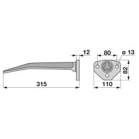 Rütteleggenzinke Hinten Anstel (00280104) Prillinger