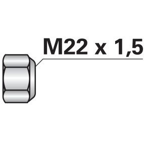 Selbstsichernde Mutter M22X1,5 (00280503) Prillinger