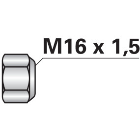 Selbstsichernde Mutter M16X1,5 (00280516) Prillinger