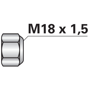 Selbstsichernde Mutter M18X1,5 (00280517) Prillinger