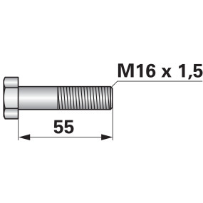 Sechskantschraube M16X1,5X55 G (00280532) Prillinger