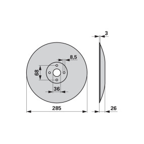 Spuranzeigerscheibe Anstelle V (00302284) Prillinger