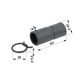 Schlauchmuffe mit Klemme Accor (00310070) Prillinger