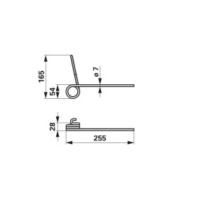 Saatstriegelzinke Hinten Anste (00310320) Prillinger