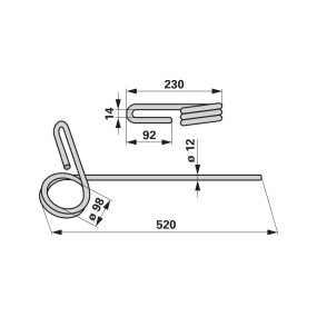 Saatstriegelzinken Anstelle Vo (00310526) Prillinger