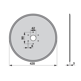 Säscheibe Anstelle Gaspardo G1 (00310781) Prillinger