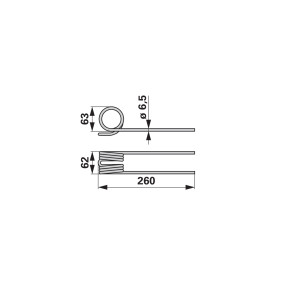 Bandrechenzinke Lang Anstelle (00401335) Prillinger