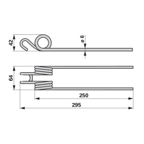 Bandrechwenderzinke Anstelle V (0040137025) Prillinger