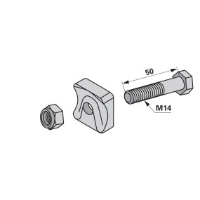 Zinkenhalter Komplett M14X50 A (00404213) Prillinger