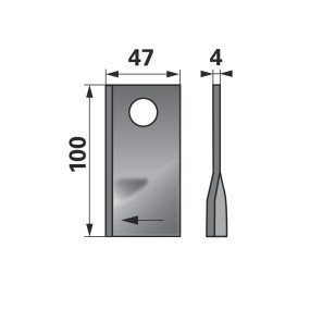 Kreiselmäherklingen Anstelle V (0041010125) Prillinger