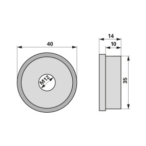 Mutter M12 X 1,25, Anstelle Vo (00413456) Prillinger