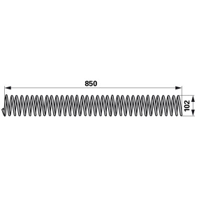 Feder Ad: 102 Mm, Länge: 850, (00413460) Prillinger