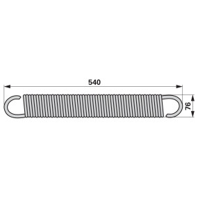 Feder Ad: 76 Mm, Länge: 540, A (00413476) Prillinger