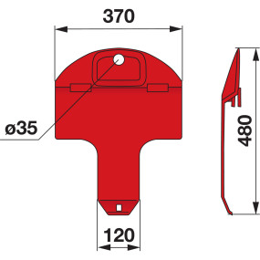 Gleitkufe Original Kuhn K68001 (00413710) Prillinger