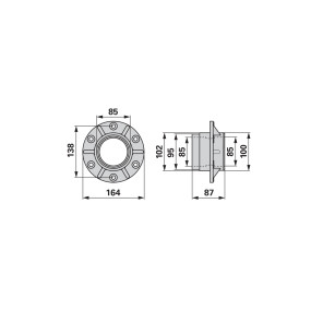 Gleittellernabe Bohrung Dm 85 (00416142) Prillinger