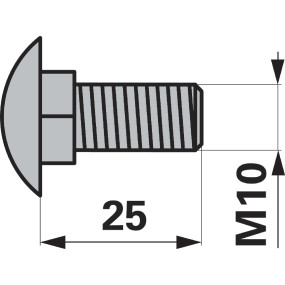 Flachrundschraube M10X20 (00416281) Prillinger