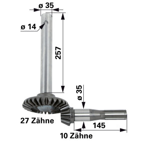 Kegelradsatz Z 10/27 Anstelle (00416363) Prillinger