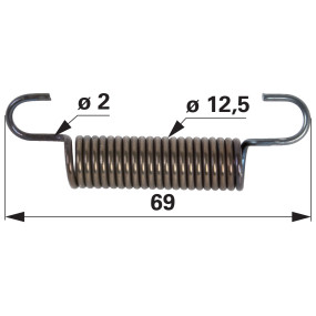 Zugfeder Anstelle Von Mtd 7320 (00436969) Prillinger