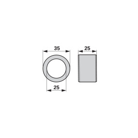 Laufrolle 25 X 35 Mm, Krone 15 (00453524) Prillinger