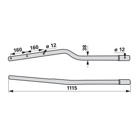 Zinkenarm Anstelle Von Kuhn 57 (00453569) Prillinger